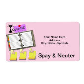 Spay & Neuter Felines Cat Kitten Labels (Voorkant)