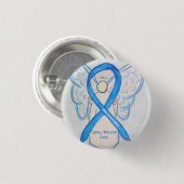 Spay/Neuter Pets Awareness Angel Ribbon Art Pin Ronde Button 3,2 Cm (Voorkant /achterkant)