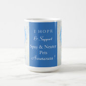 Spay/Neuter Pets Awareness Ribbon Angel Custom Mok (Center)