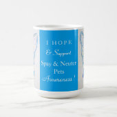 Spay/Neuter Pets Awareness Ribbon Angel Custom Mok (Center)