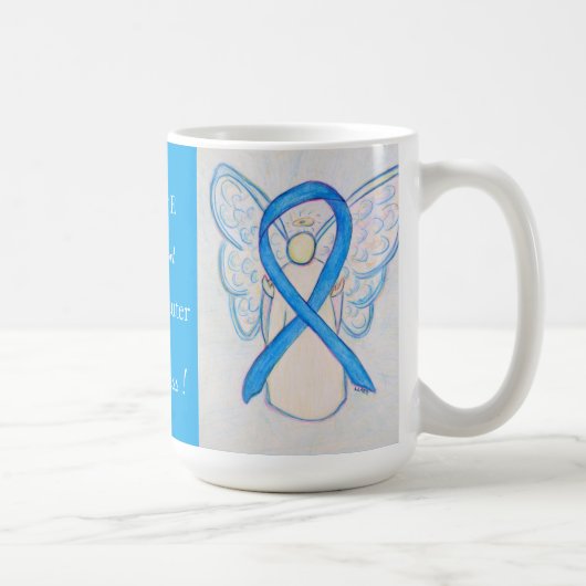 Spay/Neuter Pets Awareness Ribbon Angel Custom Mok (Rechts)
