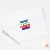 Spay Neuter Rescue Love Ronde Sticker (Envelop)