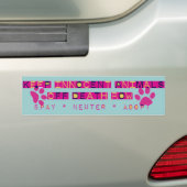 spay nueter keurt doodstraf goed bumpersticker (Op auto)