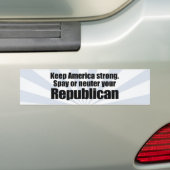 SPAY OF NEUTER UW REPUBLICAN.png Bumpersticker (Op auto)