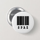spaz barcode ontwerp ronde button 5,7 cm (Voorkant /achterkant)
