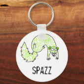 Spazzing Ferret Sleutelhanger (Voorkant)