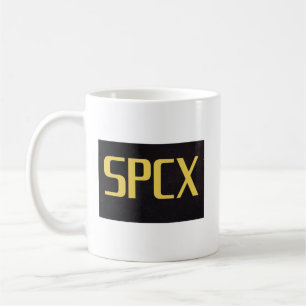 SPCX SpaceX IPO Belegger Design   Ruimte Aandeel Koffiemok