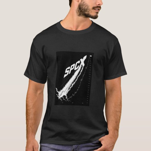 SPCX SpaceX IPO Belegger Design | Ruimte Aandeel T-shirt (Voorkant)