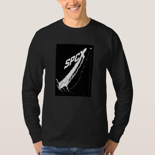 SPCX SpaceX IPO Belegger Design | Ruimte Aandeel T-shirt (Voorkant)
