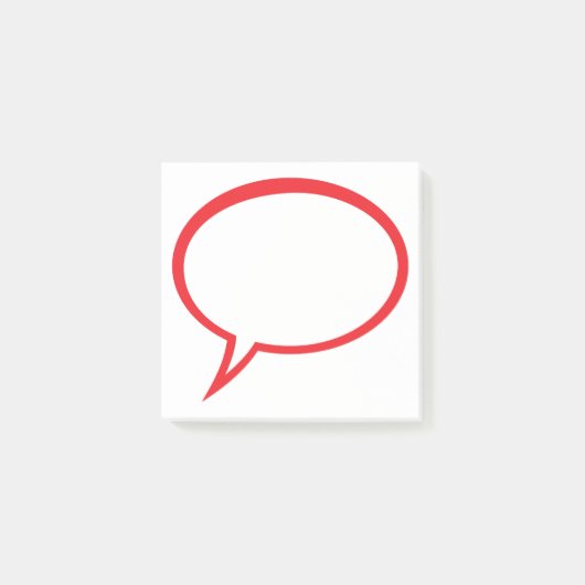 Speach Bubble Post-it® Notes (Voorkant)