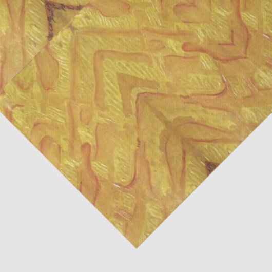 Spead yellow  tissuepapier (Detail)