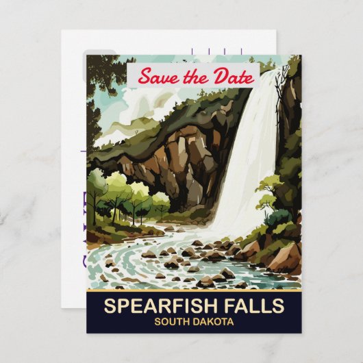 Speafish Herfsten, South Dakota, Save The Date (Voorkant / Achterkant)
