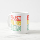 Speak 3 Languages Sarcasm Hunting And Pottery Hunt Koffiemok (Voorkant links)
