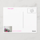 Speak Kindly Pink Quill Briefkaart (Achterkant)