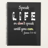 Speak Life or Don't Speak - Planner (Voorkant)