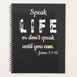 Speak Life or Don't Speak - Planner
