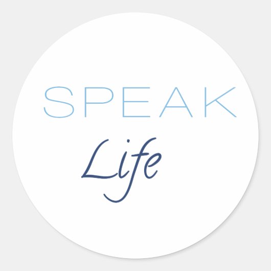 Speak Life Sticker (Voorkant)