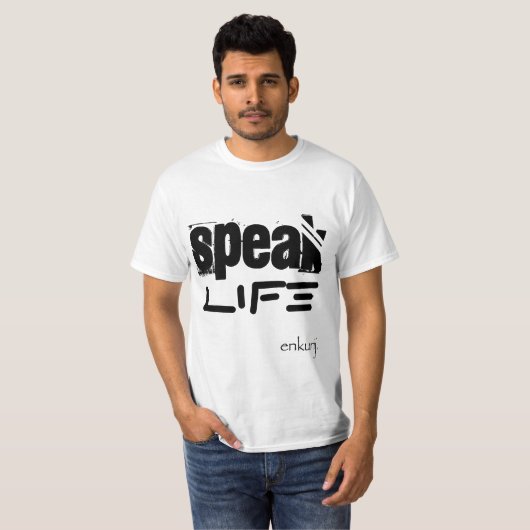 'Speak Life' t-shirt (Voorkant volledig)