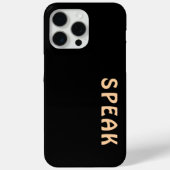 SPEAK Logo Black Case-Mate iPhone Case (Achterkant)