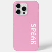 SPEAK Logo Soft Pink Case-Mate iPhone Case (Achterkant)