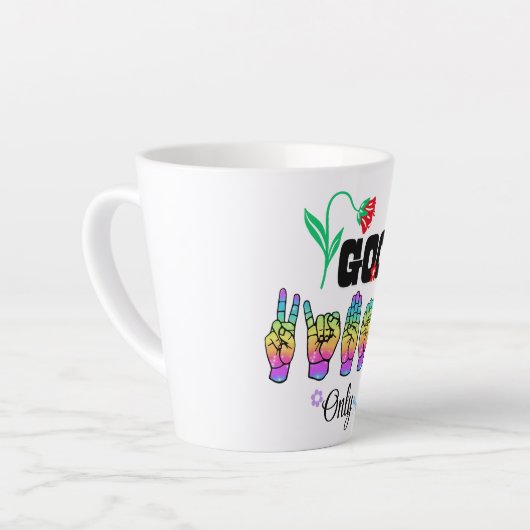 Speak Love. Stir Good Vibes Latte Mok (Linkerhoek)