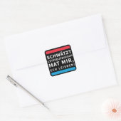 Speak Luxembourgish Black Sticker (Envelop)
