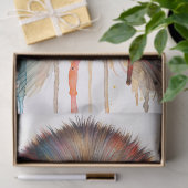 Speak No Evil Monkey Watercolor Art Tissuepapier (Geschenk)