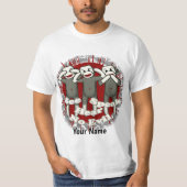 Speak No Evil Sock Monkeys T-shirt op maat (Voorkant)