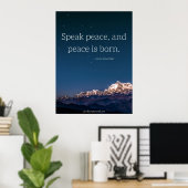 Speak Peace Poster (Thuiskantoor)