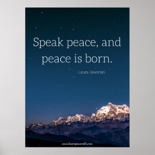 Speak Peace Poster