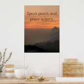 Speak Peace Poster (Keuken)