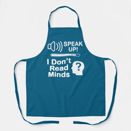 Speak Up – I Don’t Read Minds Funny Communication  Schort (Voorkant)