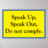 Speak Up Poster (Voorkant)