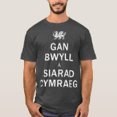 Speak Welsh  Keep Calm Language Gift T-shirt (Voorkant)