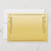 Speakeasy Flapper Great Gatsby Party Uitnodiging (Achterkant)