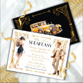Speakeasy Flapper Grote Gatsby Art Deco Party Kaart