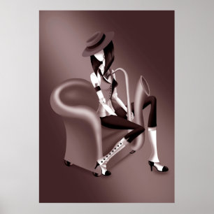 "Speakeasy" – Jazz-geïnspireerd Poster