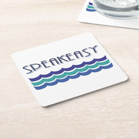 SpeakEasy Kartonnen Onderzetters (Schuin)