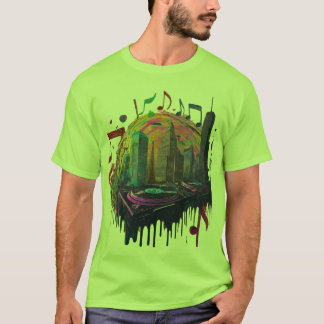 Speakeasy Soundwaves: Retro Beats, Moderne Groeven T-shirt