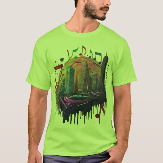 Speakeasy Soundwaves: Retro Beats, Moderne Groeven T-shirt (Voorkant)