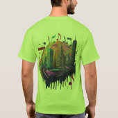 Speakeasy Soundwaves: Retro Beats, Moderne Groeven T-shirt (Achterkant)