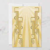 Speakeasy Vlinder Flapper Great Gatsby Feest Kaart (Achterkant)