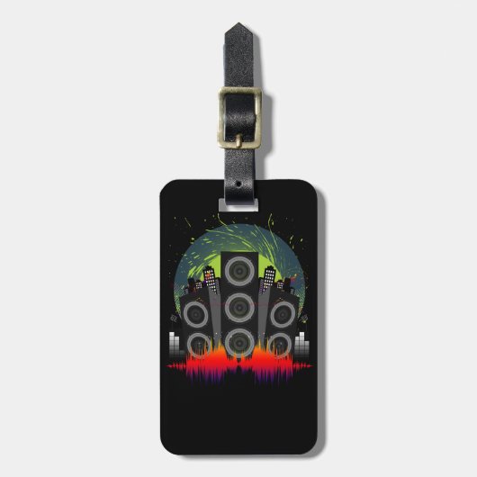 Speaker Blast Bagagelabel (Voorkant verticaal)