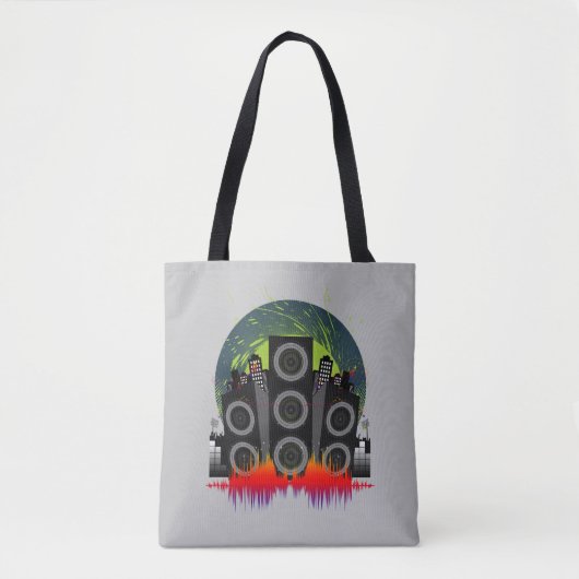 Speaker Blast Tote Bag (Voorkant)