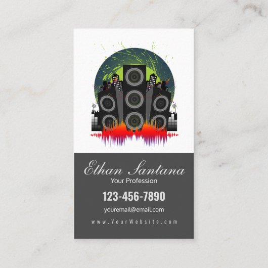 Speaker Blast Visitekaartje (Achterkant)