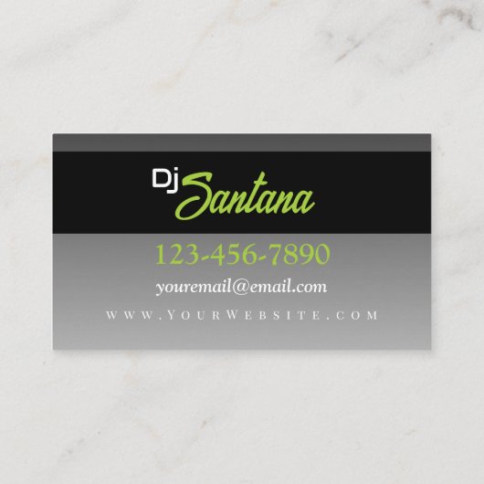 Speaker Blast Visitekaartje (Achterkant)