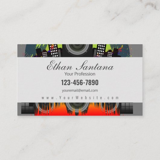 Speaker Blast Visitekaartje (Achterkant)