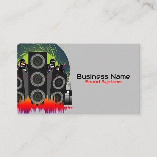 Speaker Blast Visitekaartje (Voorkant)