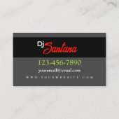 Speaker Blast Visitekaartje (Achterkant)