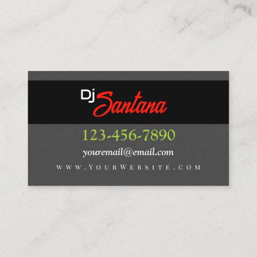 Speaker Blast Visitekaartje (Achterkant)